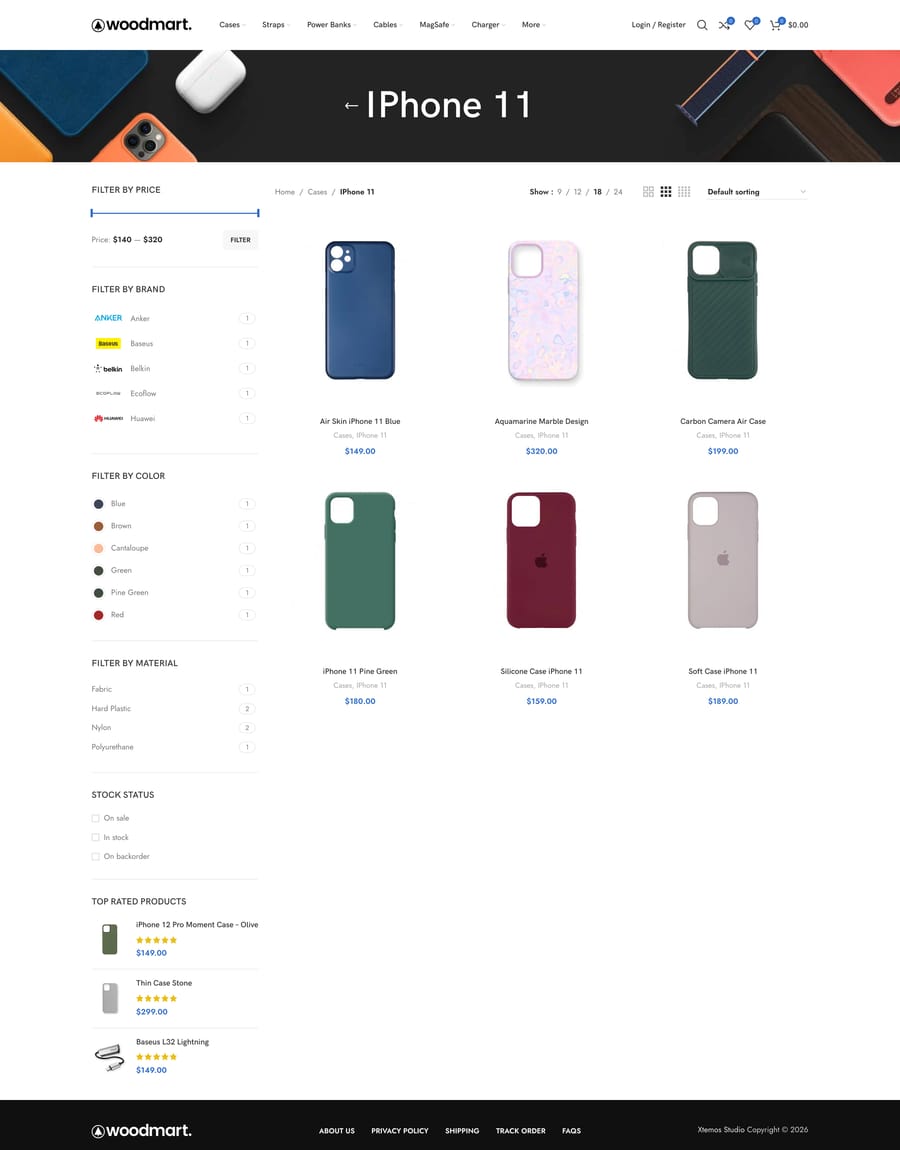 Accessories Shop 2 page