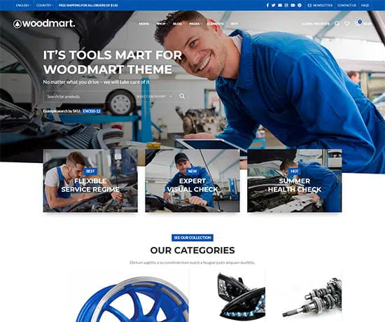 Cars prebuilt website preview
