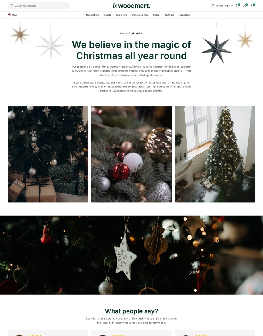 Christmas 2 About us page