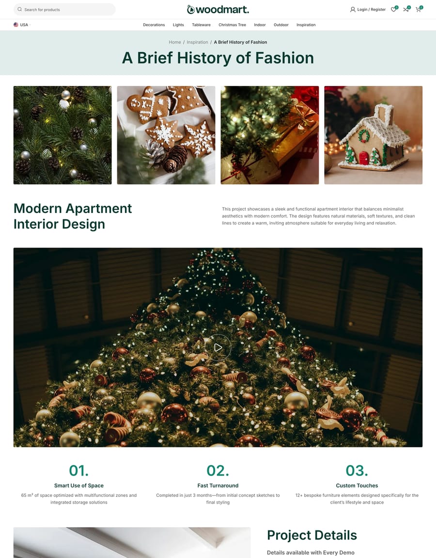Christmas 2 Portfolio project page