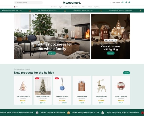 Christmas 2 prebuilt website preview