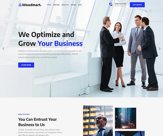 Corporate 2 prebuilt website preview