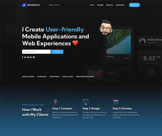 Developer prebuilt website preview
