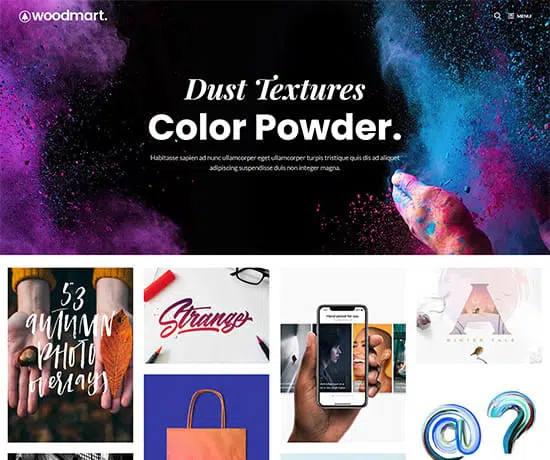 Digital portfolio prebuilt website preview