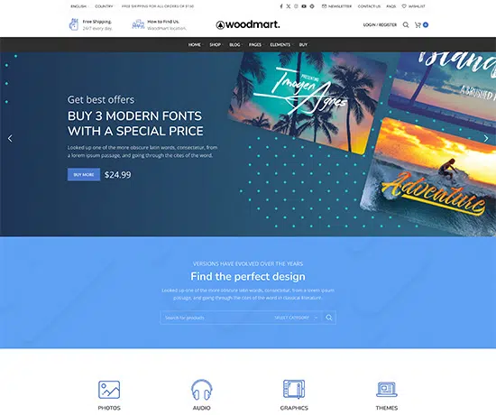 Digitals prebuilt website preview