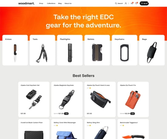 EDC prebuilt website preview