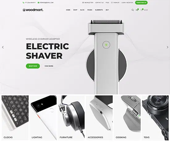 Electronics 2 prebuilt website preview