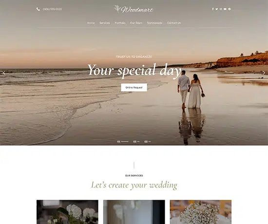 Event Agency prebuilt website preview