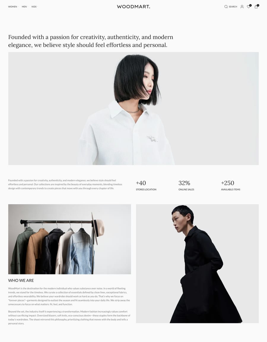 Fashion 2 About us page