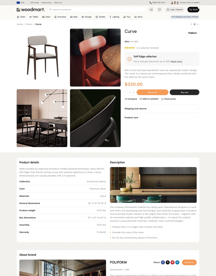 Furniture 2 Product page