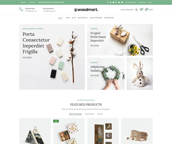 Handmade prebuilt website preview