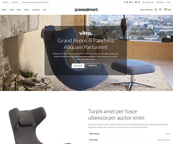 Landing prebuilt website preview