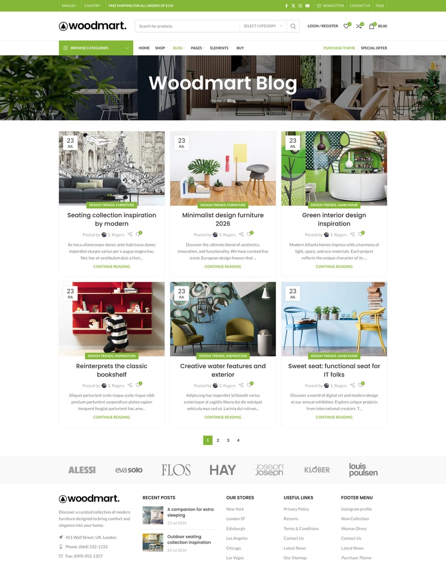 Default Blog page