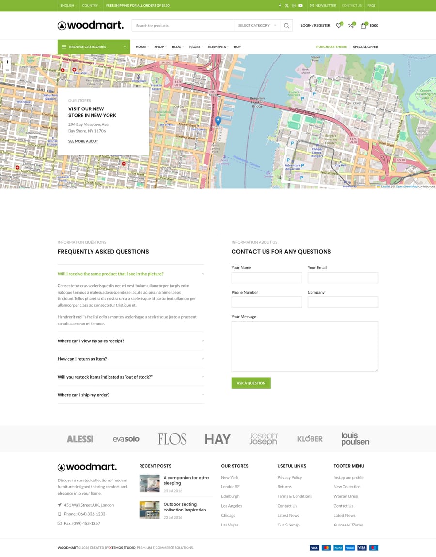 Default Contact us page