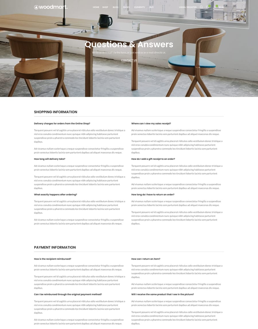 Default FAQs 2 page