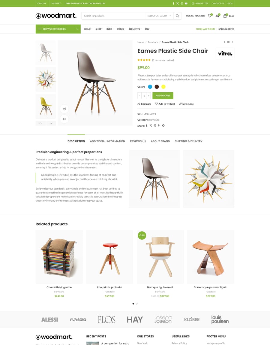 Default Product page