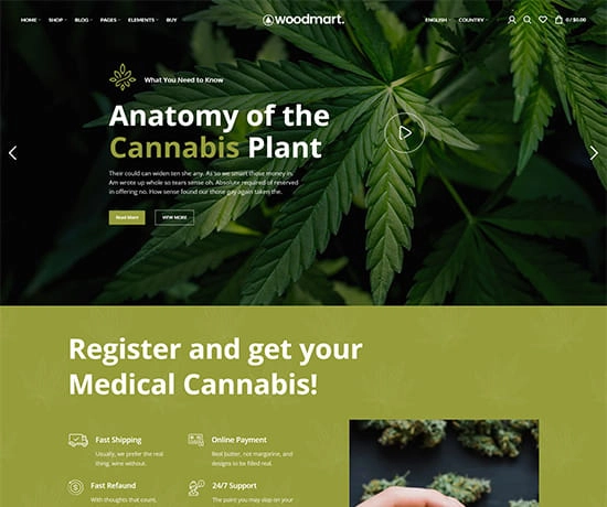 Marijuana prebuilt website preview