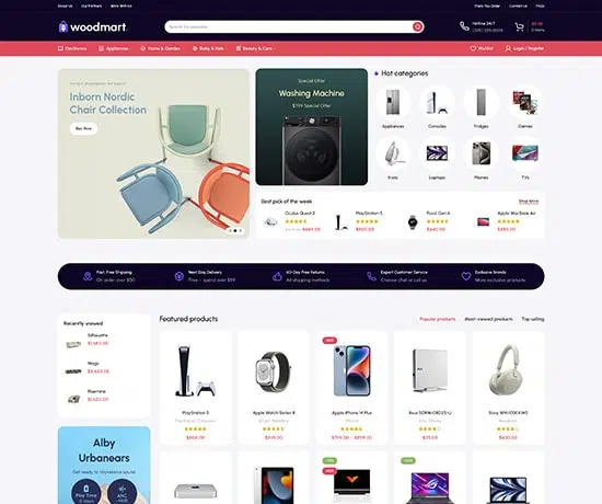 Marketplace 2 prebuilt website preview