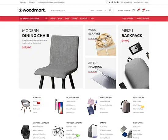 Marketplace prebuilt website preview