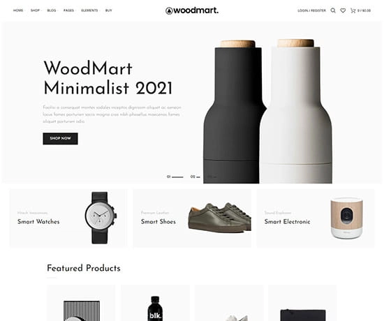 Minimalism prebuilt website preview