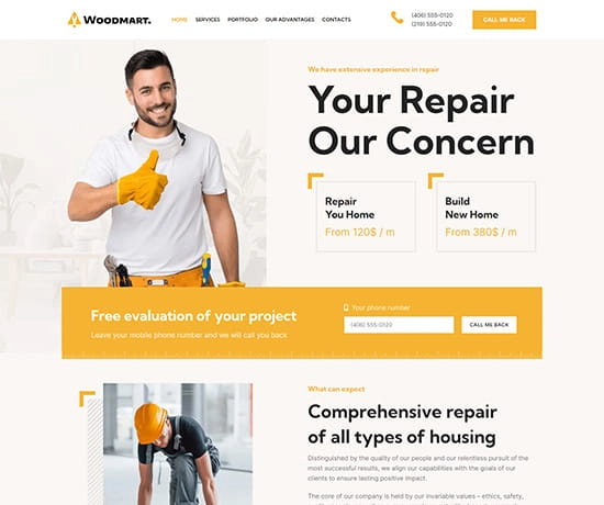 Repair prebuilt website preview