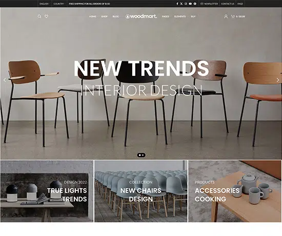 Shaders slider prebuilt website preview