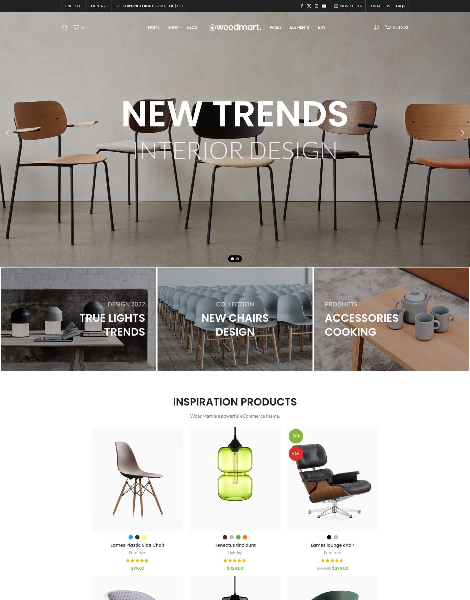 Shaders slider prebuilt website home page
