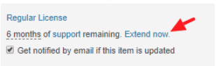 Extend support option for WoodMart in ThemeForest