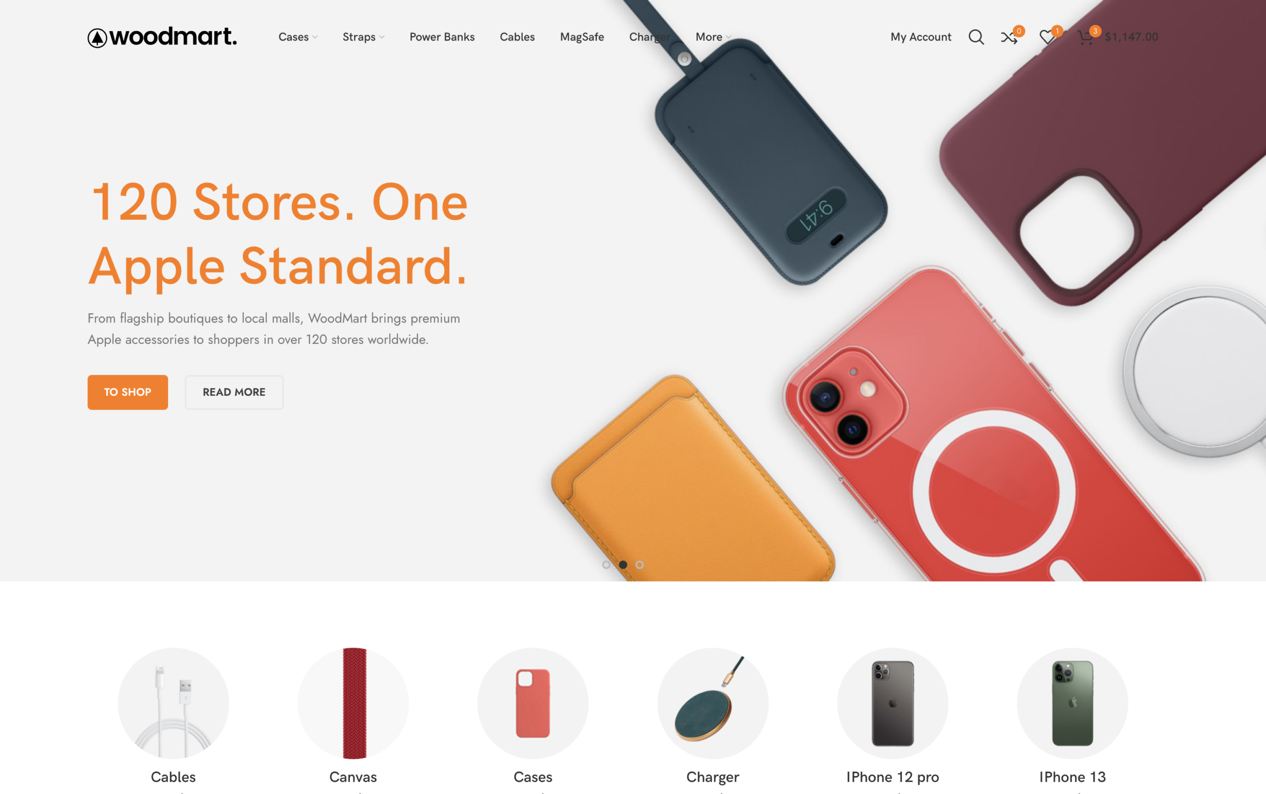 Result of changes made with AI on the home page