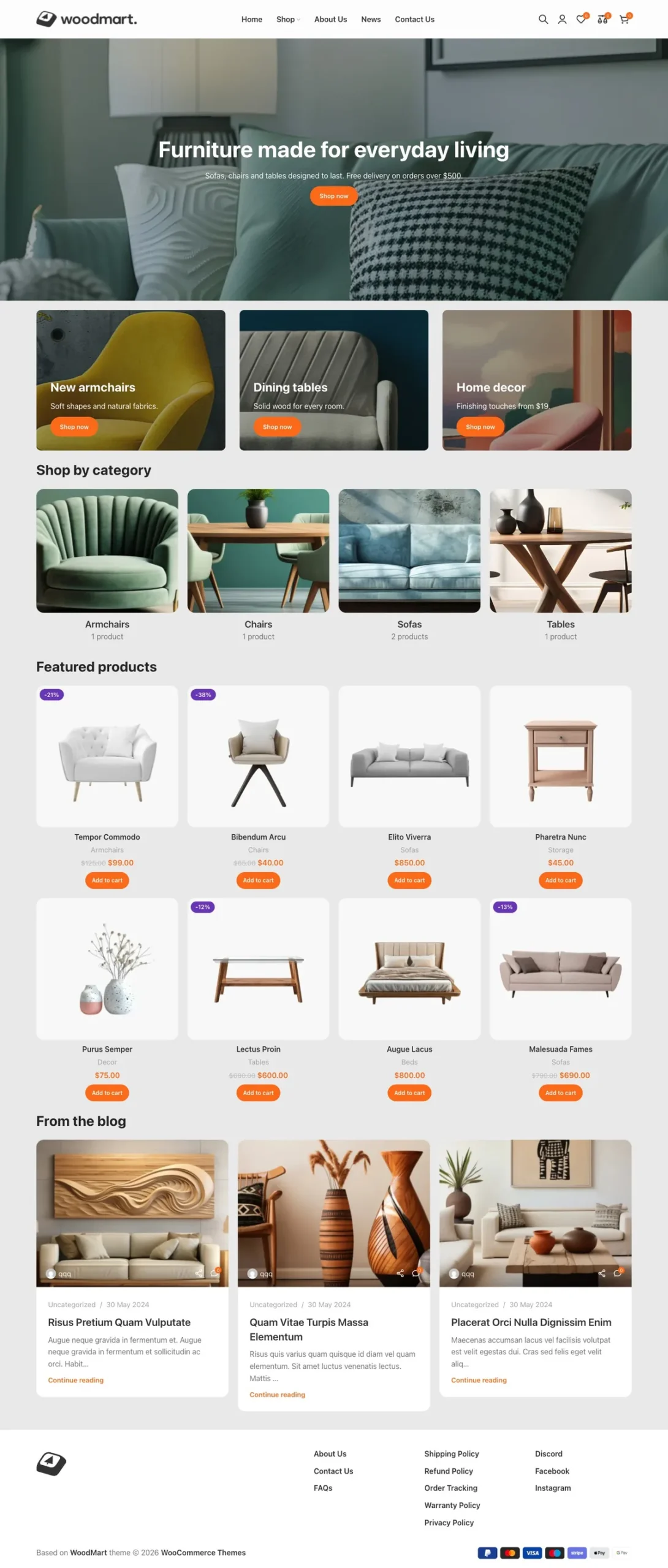 Test page on WoodMart